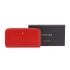 Puccini MU1962 czerwony skórzany portfel damski z pudełkiem Puccini MU1962 red women’s leather wallet with box